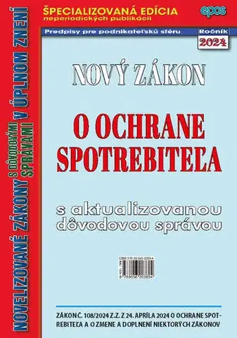 Zákony, zbierky zákonov Nový zákon o ochrane spotrebiteľa 12/2024