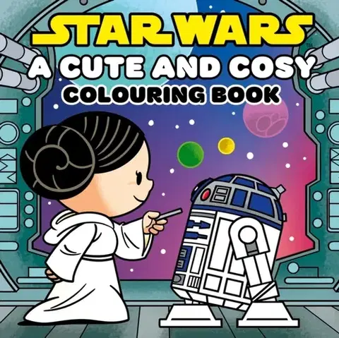 Nalepovačky, vystrihovačky, skladačky Star Wars: A Cute and Cosy Colouring Book - Walt Disney