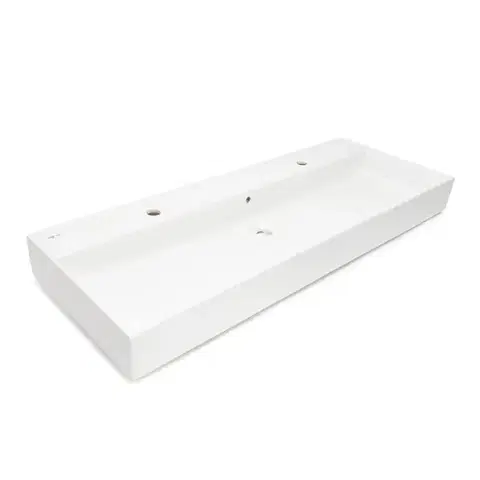 Umývadlá Umývadlo SAT Infinitio 121,4x46,9 cm dva otvory pre batériu SATINF12046 SATINF12046