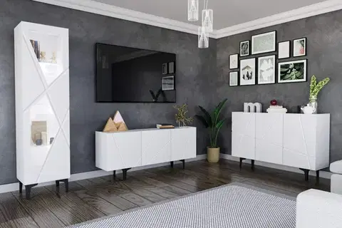 Obývacie steny FANCY obývacia zostava, biela