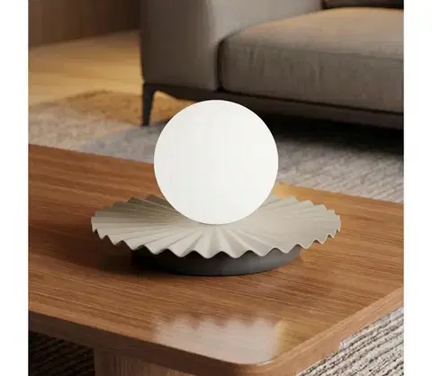 Lampy EMIBIG Stolná lampa UMBRA 1xG9/8W/230V béžová 1731/LN1
