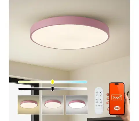 Svietidlá BRILAGI-LED stmievateľné svietidlo POOL SMART LED/100W/230V 80 cm Wi-Fi Tuya+DO ružové BRI711