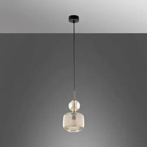 Lampy do obývačky Luster SOPHIA COGNAC 11038 AMBER LW1