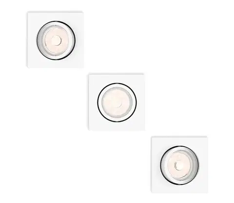 Svietidlá Philips 50193/31/PN - SADA 3x zapustených stropných svietidiel ENNEPER 1xGU10/5,5W/230V 50193/31/PN