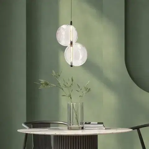 Stropná svetla PLAYA lampa wisząca czarny 10W LED 3000K klosz bezbarwny