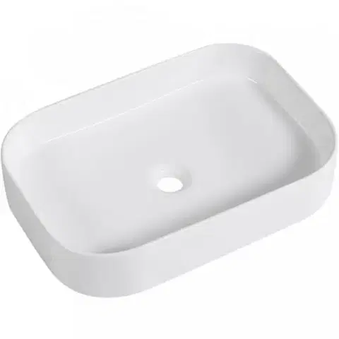 Umývadlá CERANO - Umývadlo keramické Matteo - na dosku - biela lesklá - 55,5x38 CER-428395