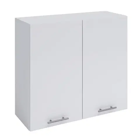 Kuchynské horné skrinky KONDELA Fabiana W-80 horná kuchynská skrinka biela
