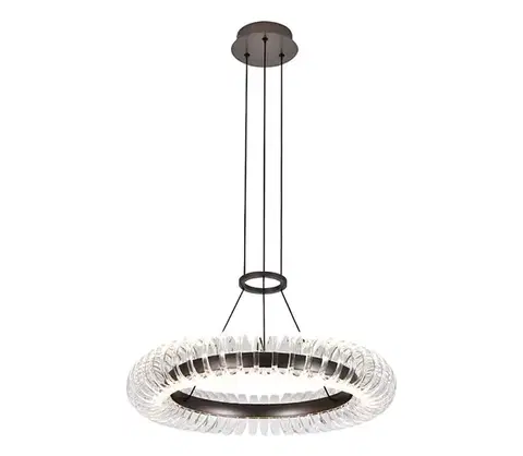 Svietidlá Viokef Lighting LED luster na lanku ALBA LED/39W/230V sivá/číra 4337000