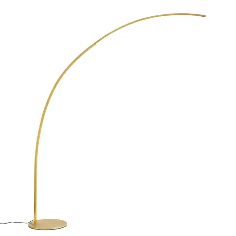 Oblúkové lampy Moderná oblúková lampa mosadzná vrátane LED s dotykovým stmievačom - Arlow