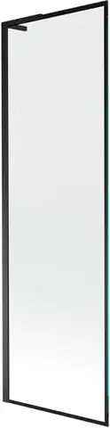 Sprchové dvere MEXEN/S - Next L vaňová zástena FIX 60 x 150, čierna vzor, čierna 895-060-000-03-70-70