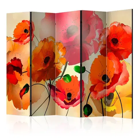 Paravány Paraván Velvet Poppies Dekorhome