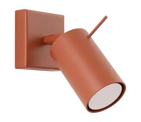 Svietidlá  SL.1506 - Nástenné bodové svietidlo RING 1xGU10/10W/230V červená SL.1506