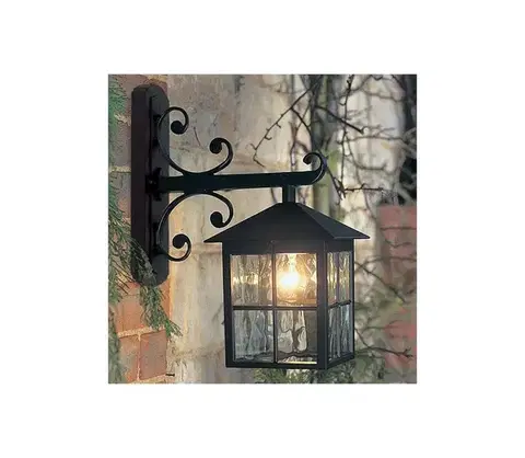 Svietidlá Elstead BL19-BLACK - Vonkajšie nástenné svietidlo WINCHESTER 1xE27/100W/230V IP43 BL19-BLACK