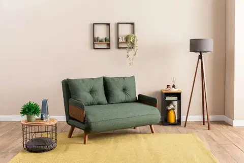Pohovky a gauče Dvojmiestna rozkladacia pohovka Cosmo 2-Seater - Green