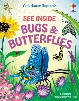 Leporelá, krabičky, puzzle knihy See Inside Bugs and Butterflies - Emily Bone,Nat Hues