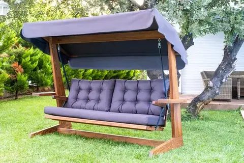 Záhradná hojdačky Garden Triple Swing Chair Viva 2400 - Anthracite