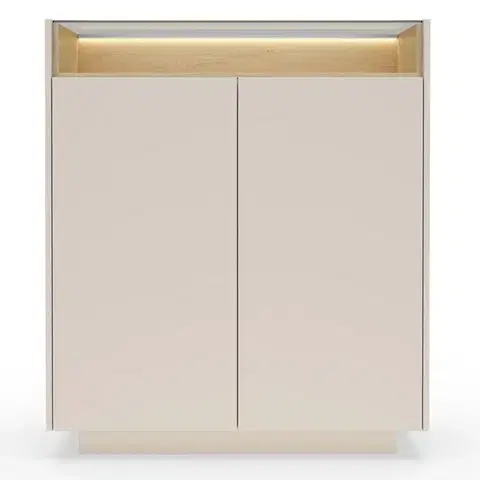 Kancelárske komody Komoda Hiro A Vysoká 2d Beige
