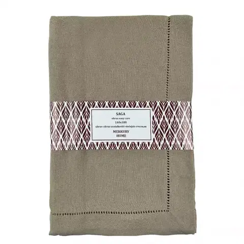 Bytový textil Obrus SAGA béžová 140x180 easy care