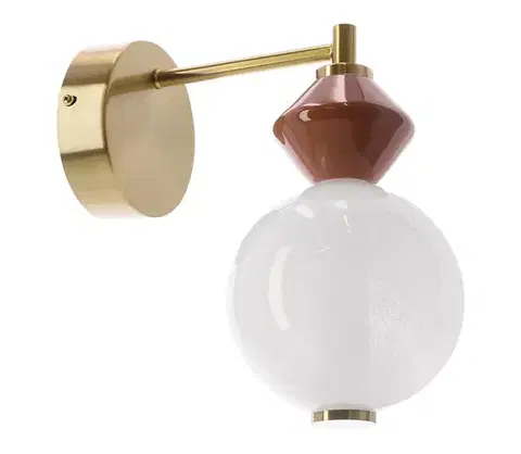 Svietidlá  LED nástenné svietidlo FLORES LED/7W/230V zlaté/hnedé 21-50694
