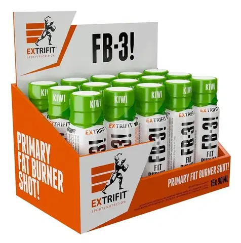 Komplexné spaľovače FB-3! Shot - Extrifit  15x90 ml. Kiwi