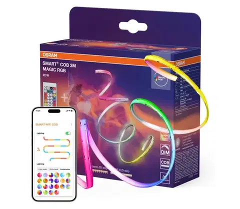 LED osvetlenie Osram - RGB LED stmievateľný pásik SMART+ MAGIC 3m LED/22W/230V Wi-Fi + diaľkové ovládanie 4099854478390
