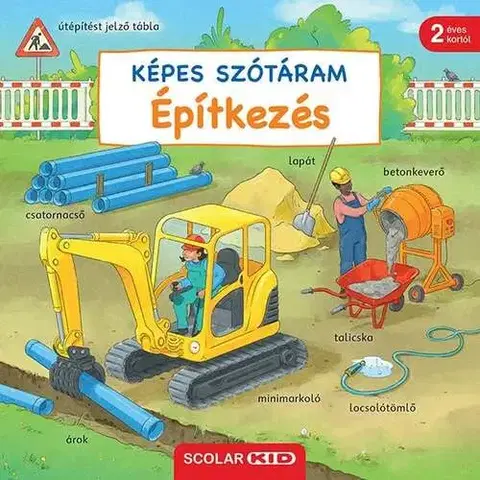 Leporelá, krabičky, puzzle knihy Képes szótáram - Építkezés - Susanne Gernhäuser