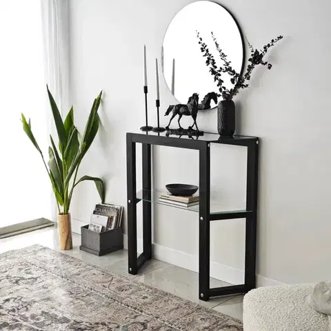 Konzolové stolíky Komoda Trapezoid - Anthracite