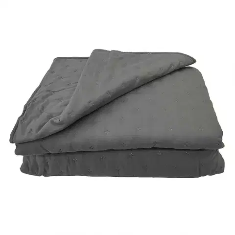 Prehozy na posteľ Prikrývka na posteľ Alma 220x250 antracit Merkury Home