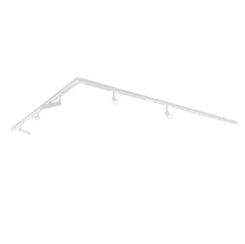 Koľajnicové svetelné systémy Moderný koľajnicový systém s 5 bodovými svetlami biely 1-fázový GU10 35mm - Iconic Jeana Luxe