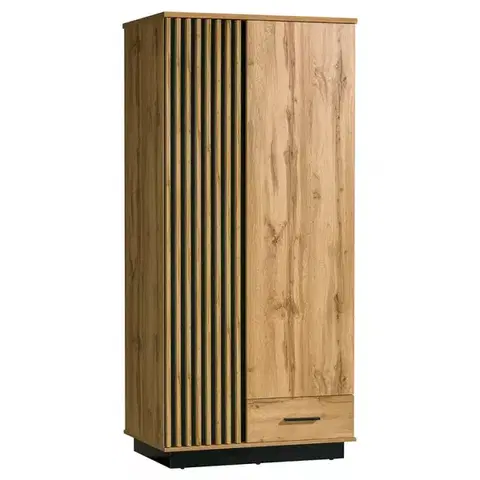 Šatníkové skrine Skriňa La1 2d1s Lamelo