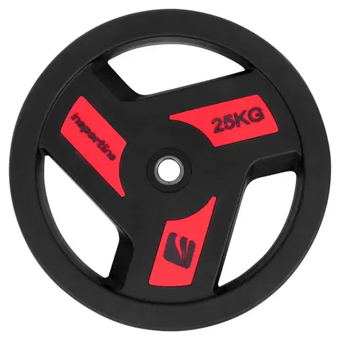 Závažia k činkám Pogumovaný kotúč inSPORTline Herk 25kg 30 mm