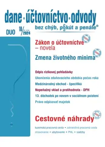 Dane, účtovníctvo Dane účtovníctvo odvody 10/2024 - Novela zákona o účtovníctve - Kolektív autorov