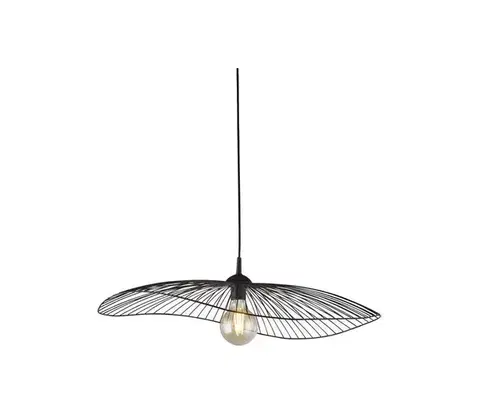 Svietidlá Searchlight 88550BK - Luster na lanku WAVE 1xE27/60W/230V čierna 88550BK