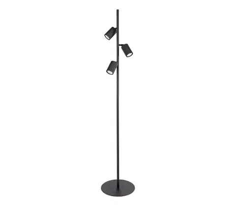 Lampy  SL.2016 - Stojacia lampa KARBON 3xGU10/10W/230V čierna SL.2016