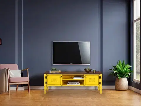 Obývacie steny TV skrinka / Obývacia stena Ada TV - Yellow