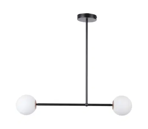 Svietidlá  Luster na tyči GAMA 2xG9/12W/230V čierna 33192