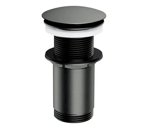 Svietidlá OMNIRES A716GR - Umývadlový výpust CLICK-CLACK pr. 6,6 cm kefovaný grafit A716GR