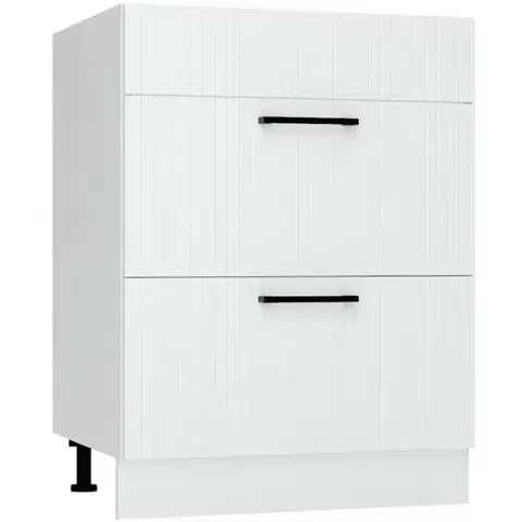 Kuchynské skrinky stojace Skrinka do kuchyne  Kate d60pc s/2 zasl biely hrášok