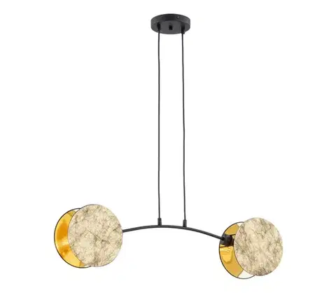 Svietidlá EMIBIG Luster na lanku MOTIF 2xE14/10W/230V zlatá 1326/2