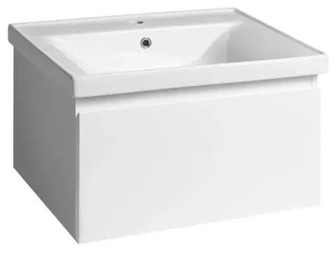 Kúpeľňový nábytok AQUALINE - ALTAIR umývadlová skrinka 61,5x35x45cm, biela AI267