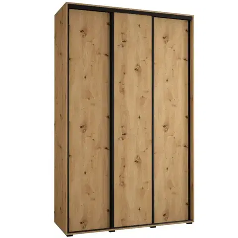 Šatníkové skrine Skriňa 45 Canaris 1 150 artisan/čierna