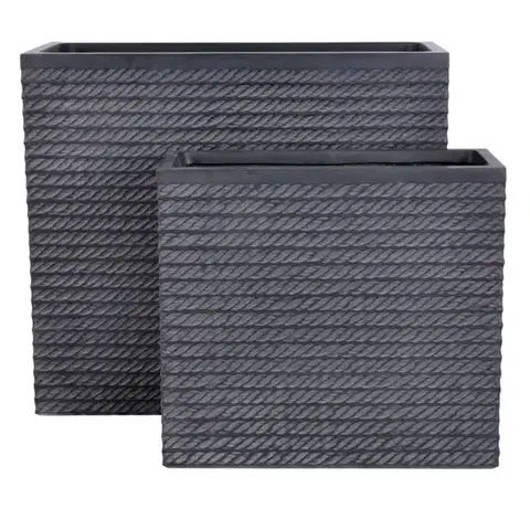 Záhrada Kvetináč LT24750-2S 55x22x50 cm P190 čierny