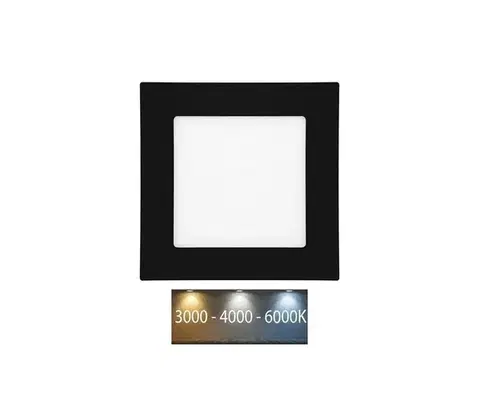 Svietidlá  LED-WSQ-CCT/6W/CR - LED Podhľadové svietidlo RAFA LED/6W/230V IP44 čierna LED-WSQ-CCT/6W/CR