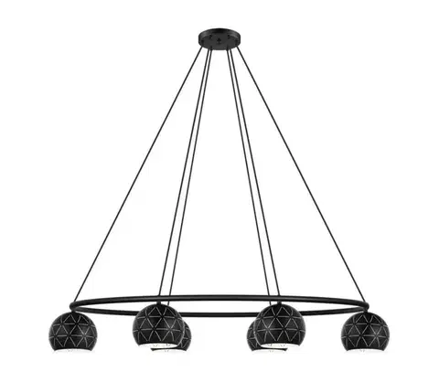 Svietidlá Eglo 98456 - Luster na lanku CANTALLOPS 6xE14/40W/230V 98456