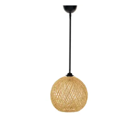 Svietidlá  Luster na lanku JUTE 1xE27/60W/230V béžová 390FLH1573