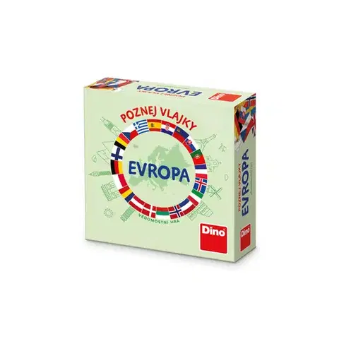 Cestovné hry Dino Cestovná hra Poznaj vlajky: Európa Dino