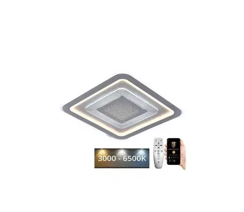 Svietidlá  LED Stmievateľné stropné svietidlo LED/105W/230V 3000-6500K + diaľkové ovládanie J1322/W