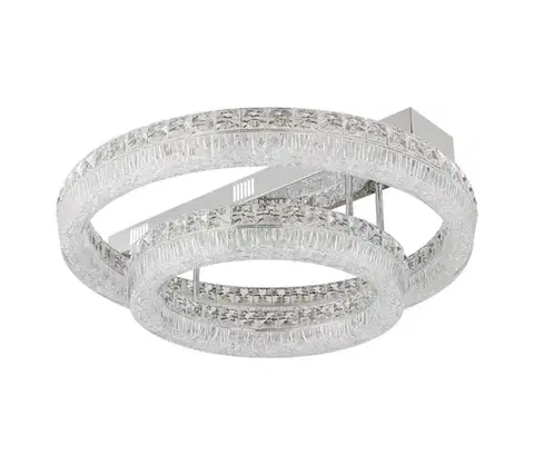Svietidlá Globo 67387-60D - LED stmievateľné stropné svietidlo LAUREL LED/60W/230V číre + diaľkové ovládanie 67387-60D
