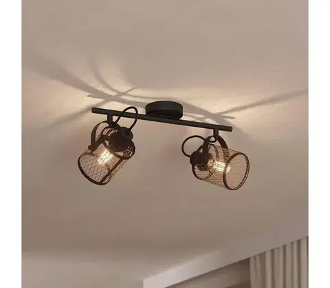 Svietidlá Eglo 43532 - Stropné bodové svietidlo DELLOW 2xE27/40W/230V 43532