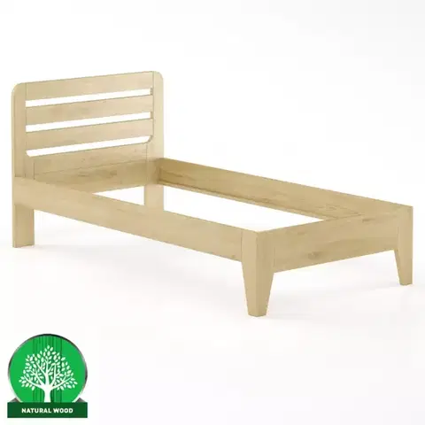 Drevené postele Posteľ buková LK189–100x200 prírodné